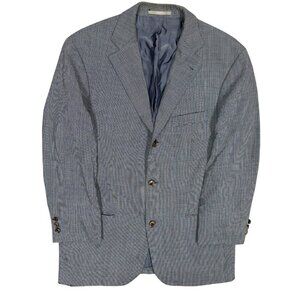 Hugo Boss Mars Loro Piana Zelander Houndstooth Sport Coat Blazer 40R